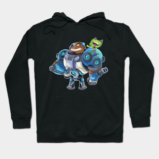 Cyborg and Beastboy Hoodie